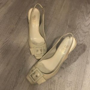 PATENT LEATHER IN SPRING!!!  Franco Sarto Slingbacks.